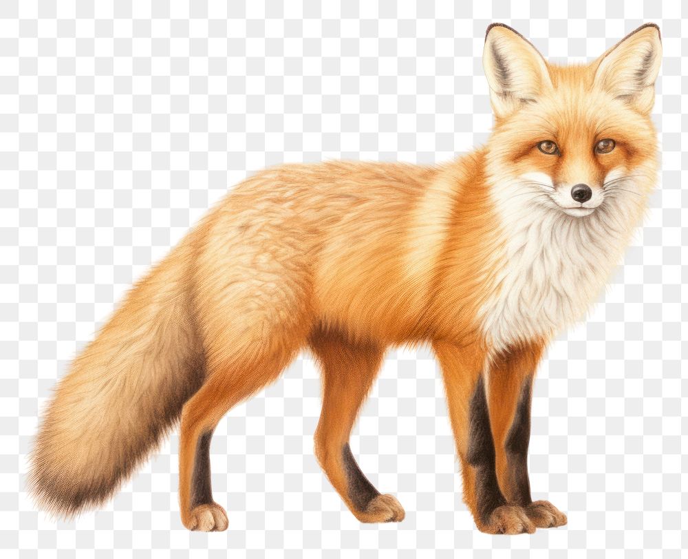 PNG  Fox wildlife animal mammal. AI generated Image by rawpixel.