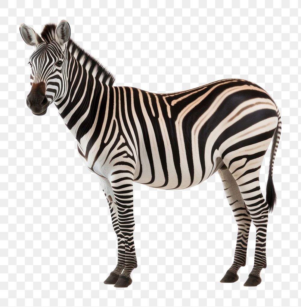 PNG  Zebra wildlife animal mammal. AI generated Image by rawpixel.