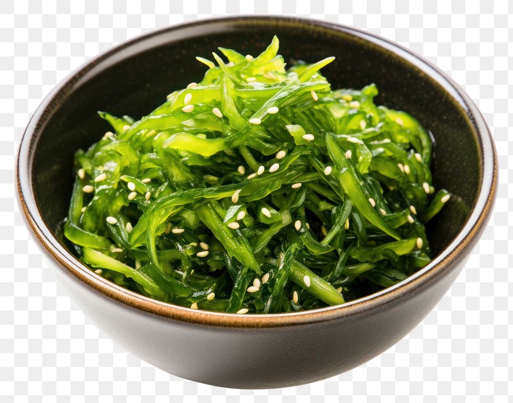 PNG Japanes seaweed salad food bowl  