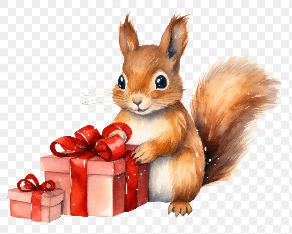 PNG Squirrel animal christmas rodent