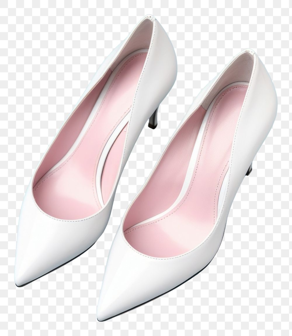 PNG White high heels mockup footwear shoe clothing. AI generated Image by rawpixel.