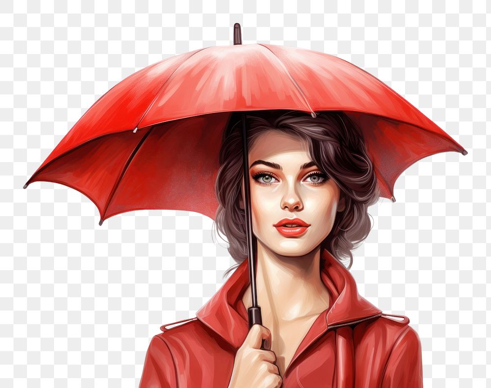 PNG  Umbrella female adult accessories. AI generated Image by rawpixel.