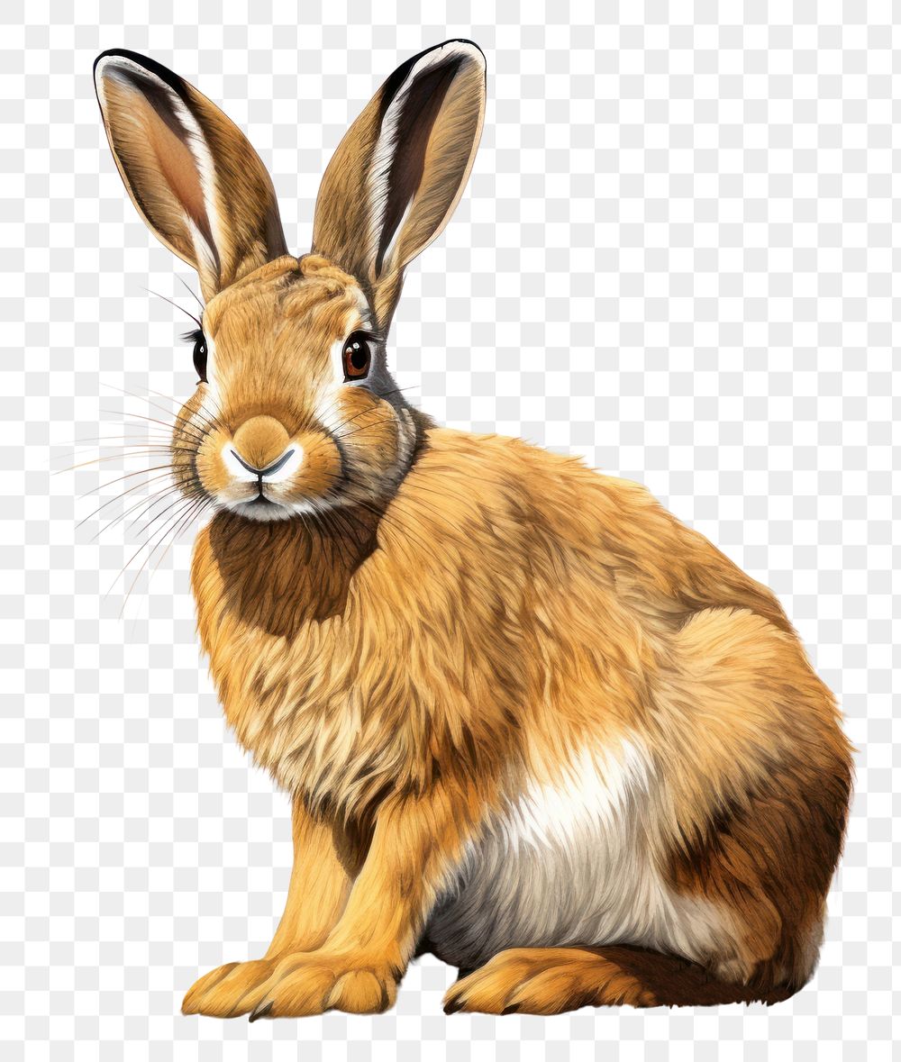 PNG  Rabbit animal mammal rodent. AI generated Image by rawpixel.