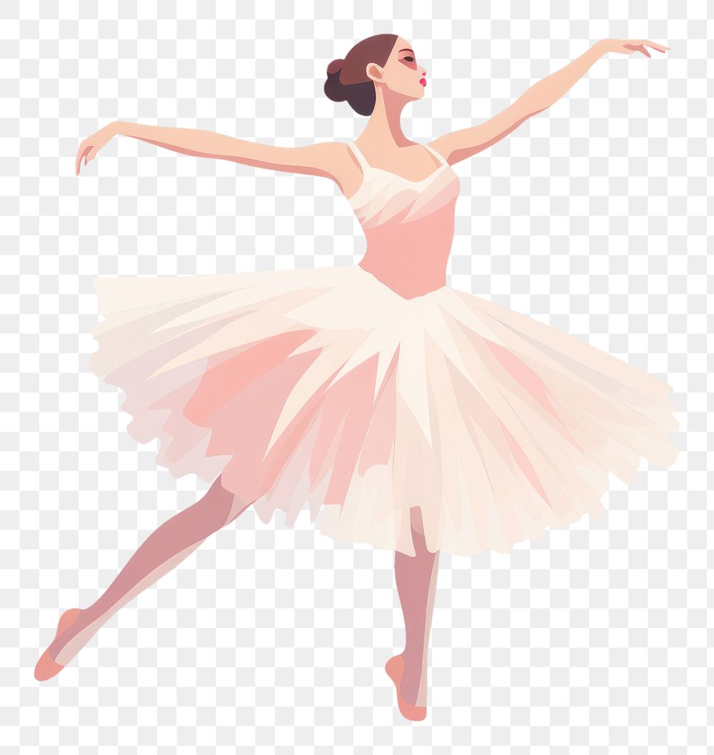 PNG  Ballet dancing white background entertainment. AI generated Image by rawpixel.