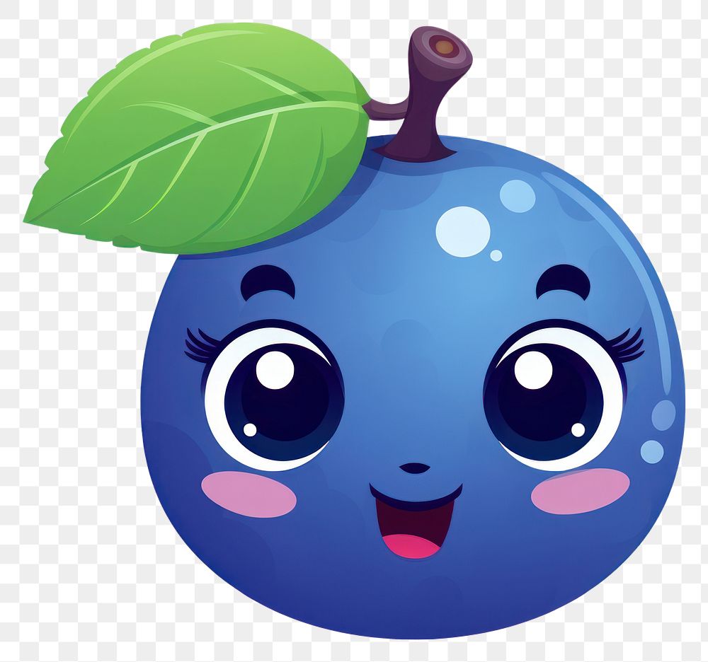 PNG  Blueberry fruit plant anthropomorphic. AI generated Image by rawpixel.