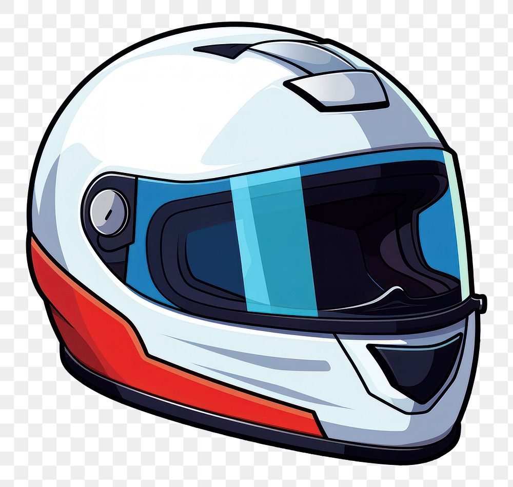 PNG Helmet motorcycle helmet cartoon white background. AI generated Image by rawpixel.