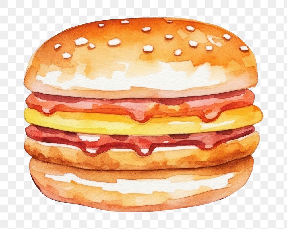 PNG Burger ketchup cartoon bread. AI generated Image by rawpixel.