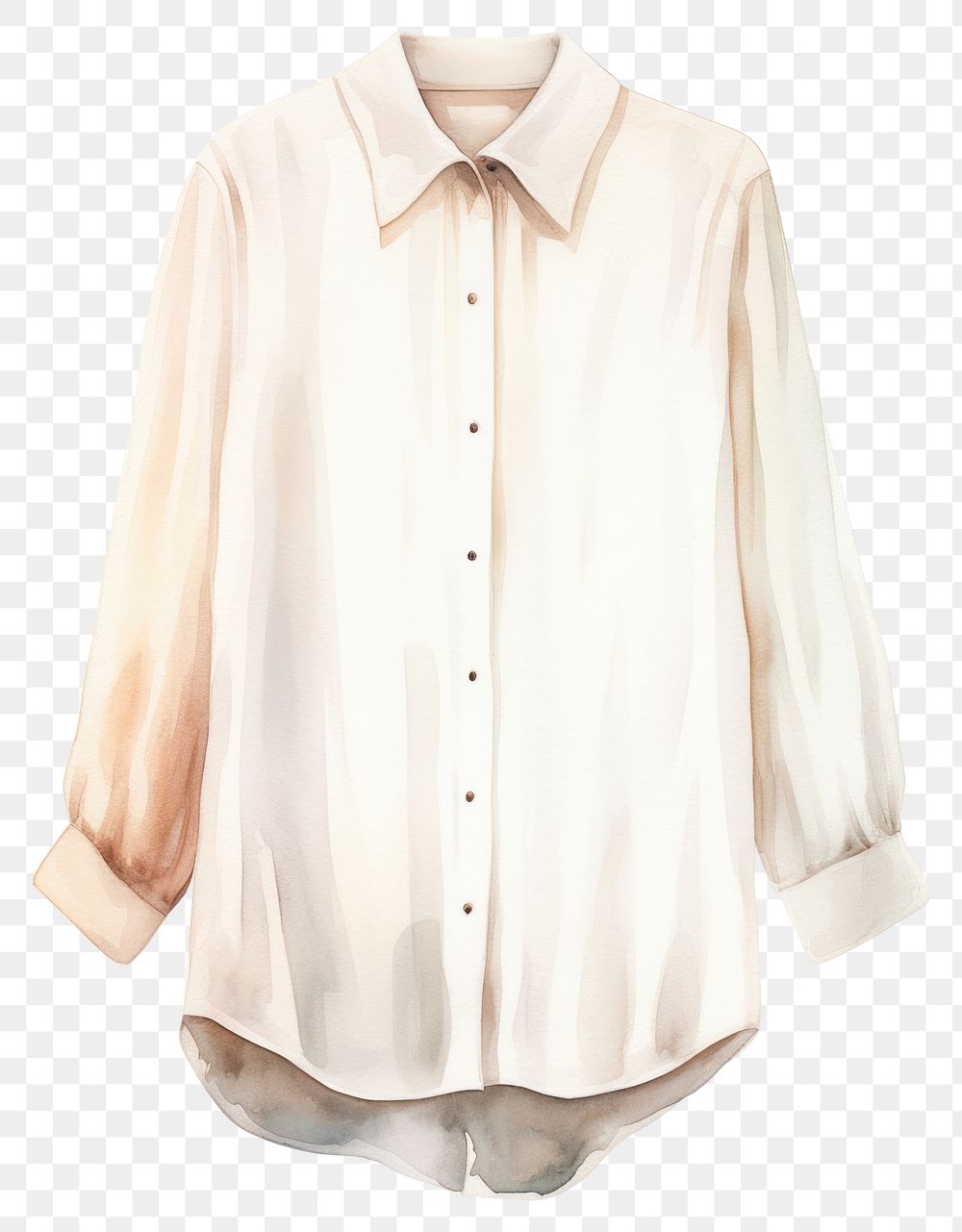 PNG Blouse fashion sleeve shirt. AI generated Image by rawpixel.