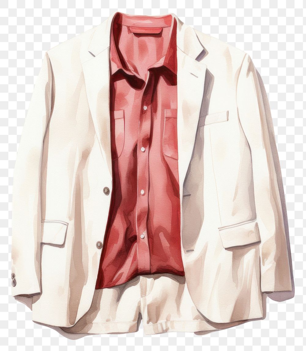 PNG Suit blazer jacket white. 