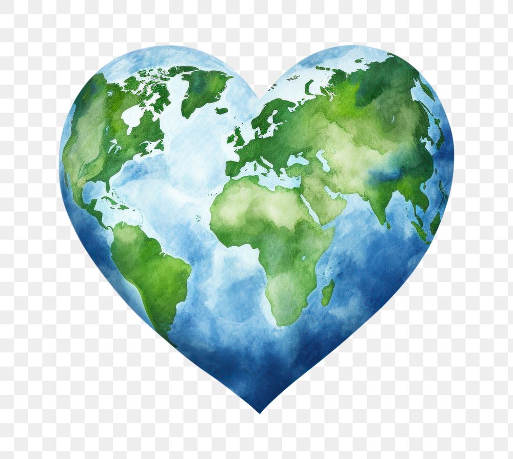 PNG Heart shaped world outdoors blue astronomy. AI generated Image by rawpixel.