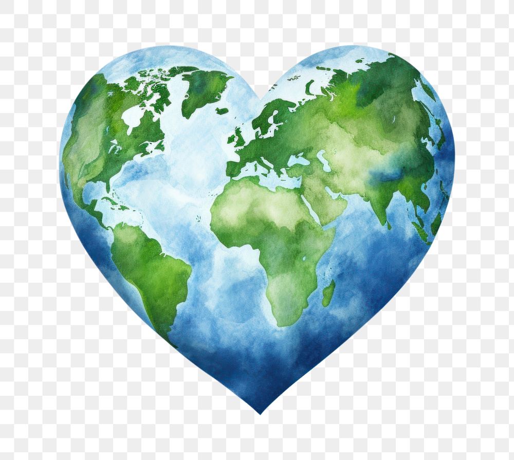 PNG Heart shaped world outdoors blue astronomy. 