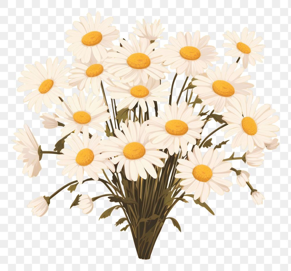 PNG Daisy bouquet daisy flower petal. AI generated Image by rawpixel.