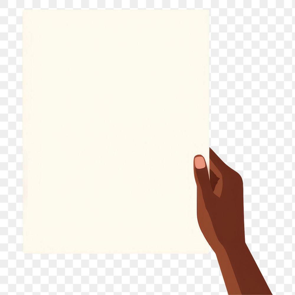 PNG Hand holding blank paper text document writing. AI generated Image by rawpixel.