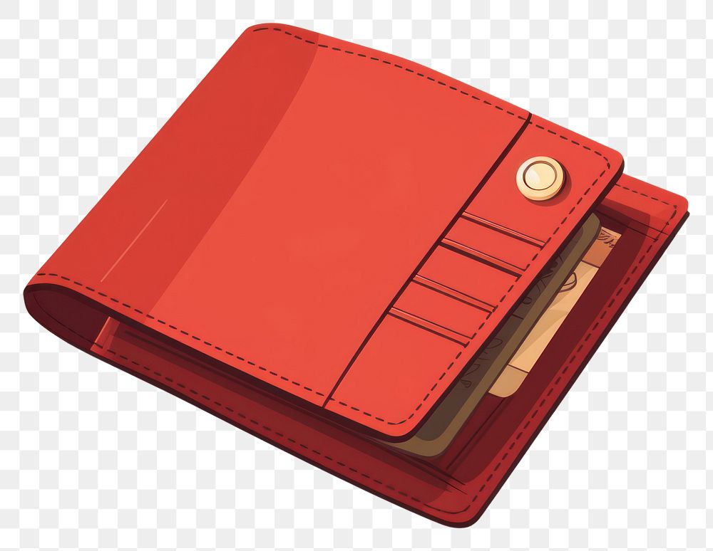 PNG Wallet red accessories electronics. AI generated Image by rawpixel.