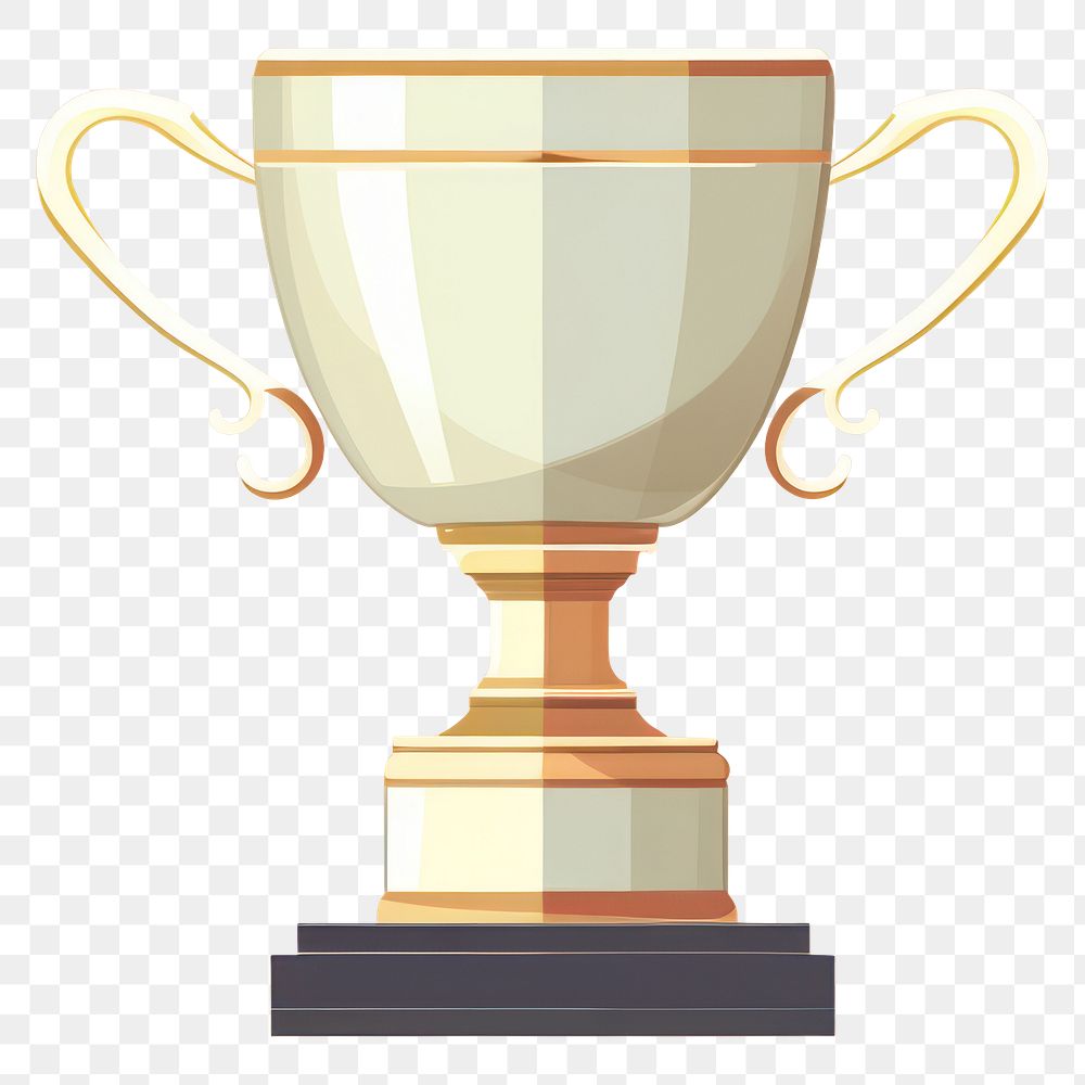PNG Trophy achievement refreshment drinkware. AI generated Image by rawpixel.
