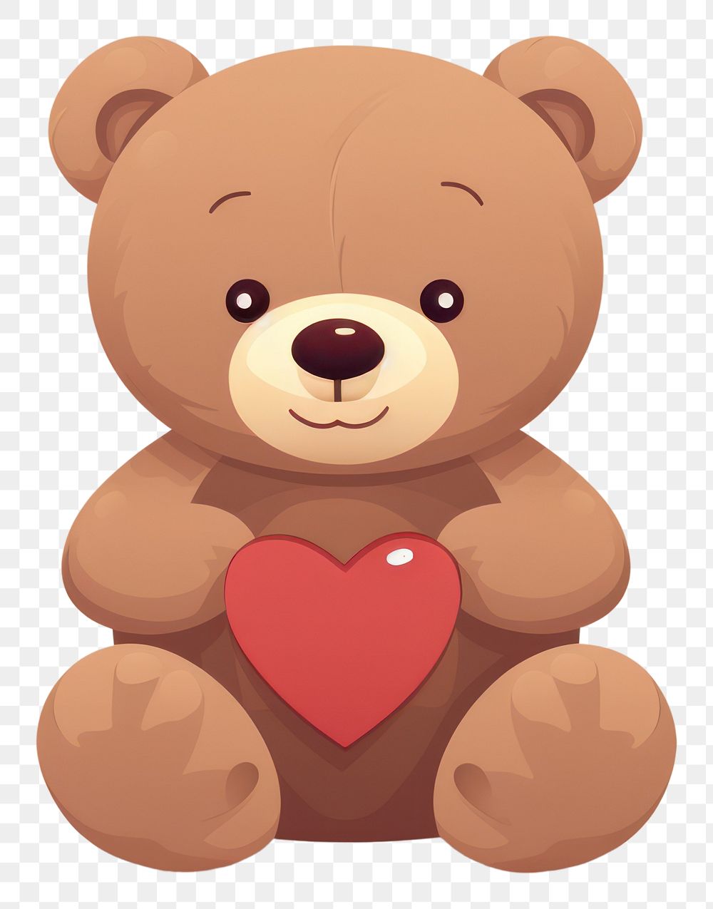 PNG Teddy bear heart toy representation. 