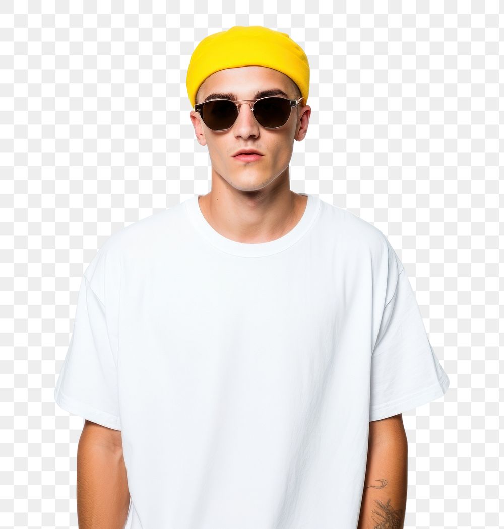 PNG Oversized t shirt sunglasses portrait t-shirt. AI generated Image by rawpixel.