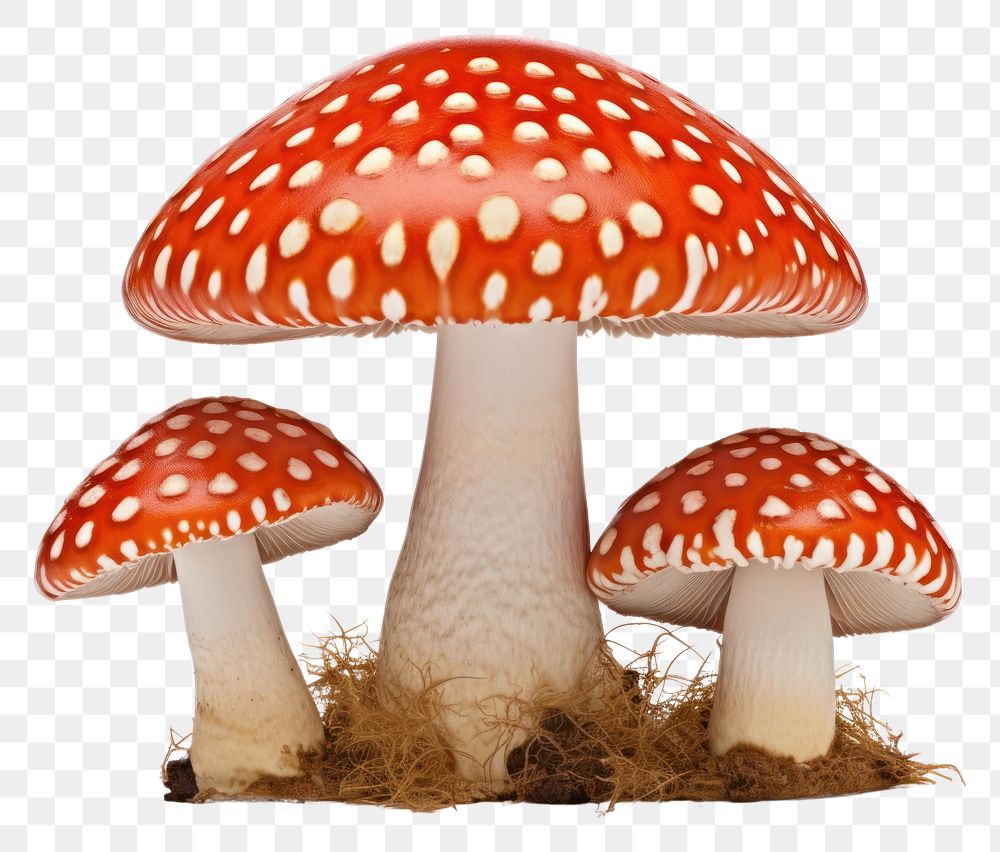 PNG Amanita caesarea mushroom fungus agaric plant. AI generated Image by rawpixel.