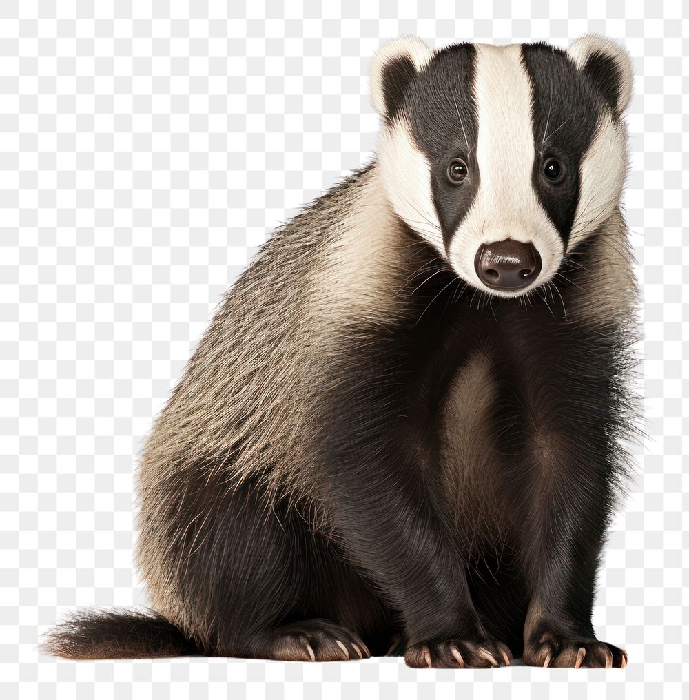 PNG Badger wildlife animal mammal. AI generated Image by rawpixel.