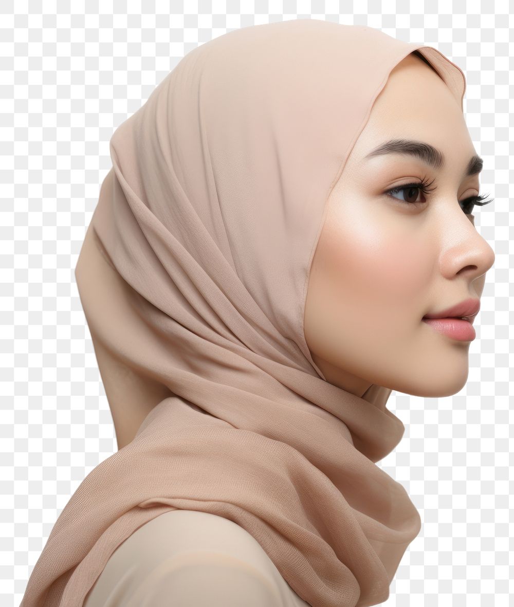 PNG Asian muslim woman portrait adult photo. AI generated Image by rawpixel.