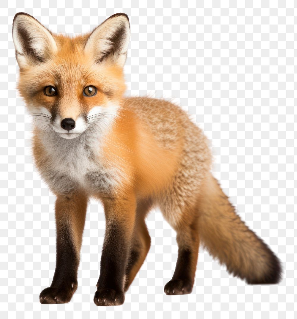 PNG Standing wild fox wildlife animal mammal. AI generated Image by rawpixel.