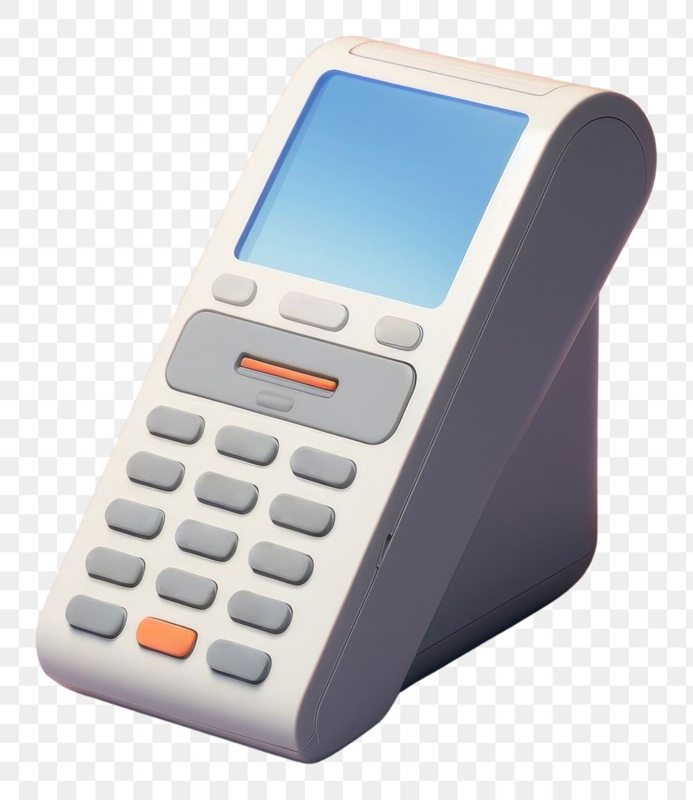 PNG  Payment terminal electronics calculator technology. AI generated Image by rawpixel.