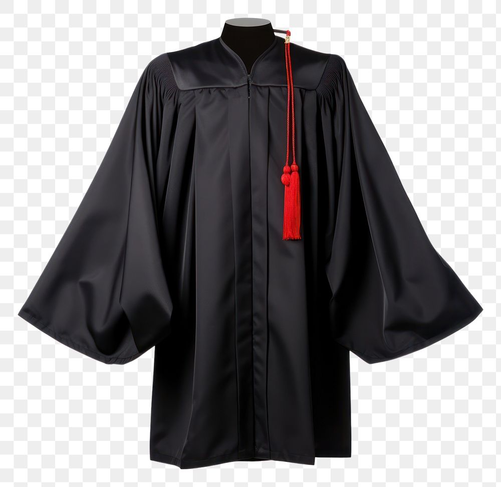 PNG Graduation gown fashion robe white background. AI generated Image by rawpixel.