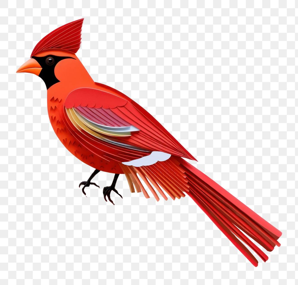 PNG Paper craft bird animal art. 