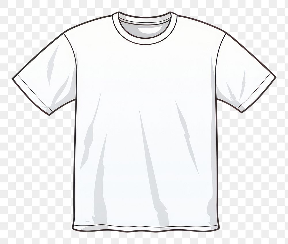 PNG T-shirt white white background clothing. AI generated Image by rawpixel.