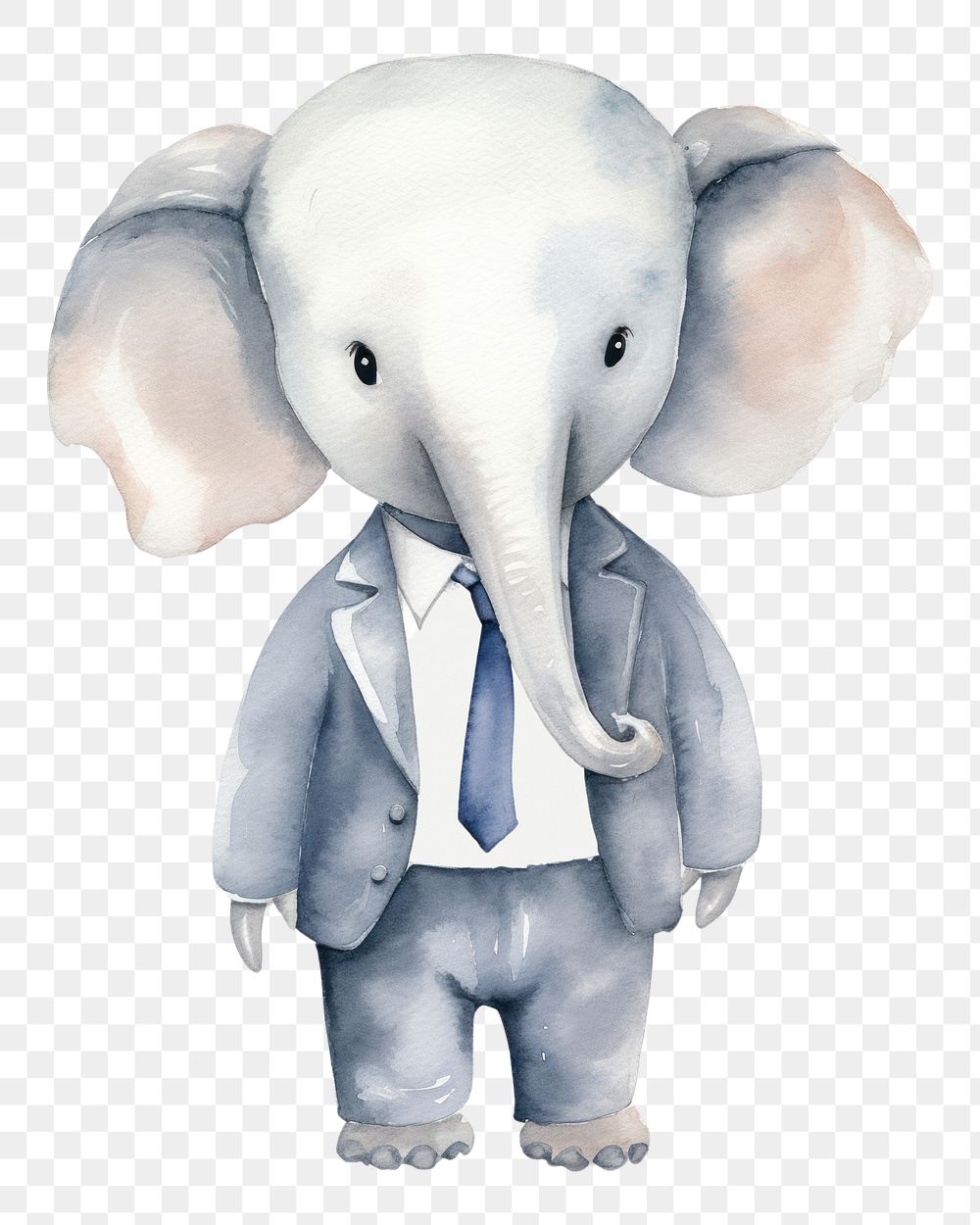 PNG Business elephant animal mammal white background. AI generated Image by rawpixel.