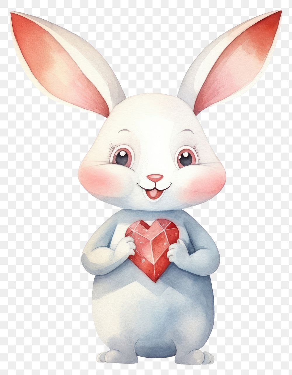 PNG Rabbit holding diamond ring animal cartoon mammal. AI generated Image by rawpixel.