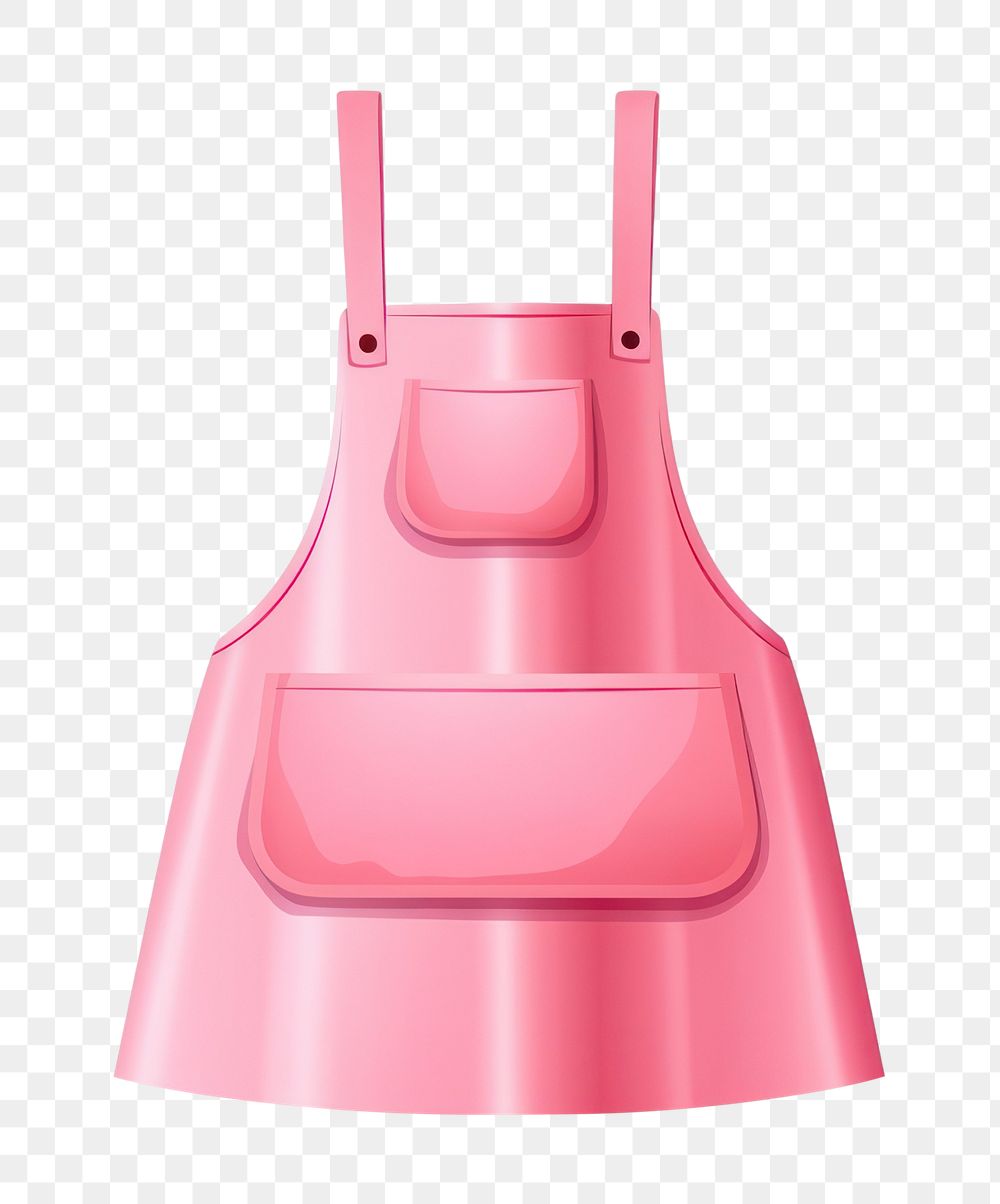 PNG Apron pink white background bathroom. AI generated Image by rawpixel.