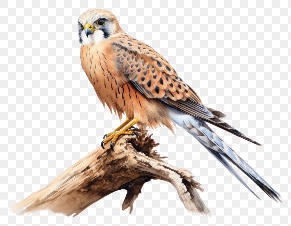 PNG Kestral sketch buzzard animal bird. AI generated Image by rawpixel.