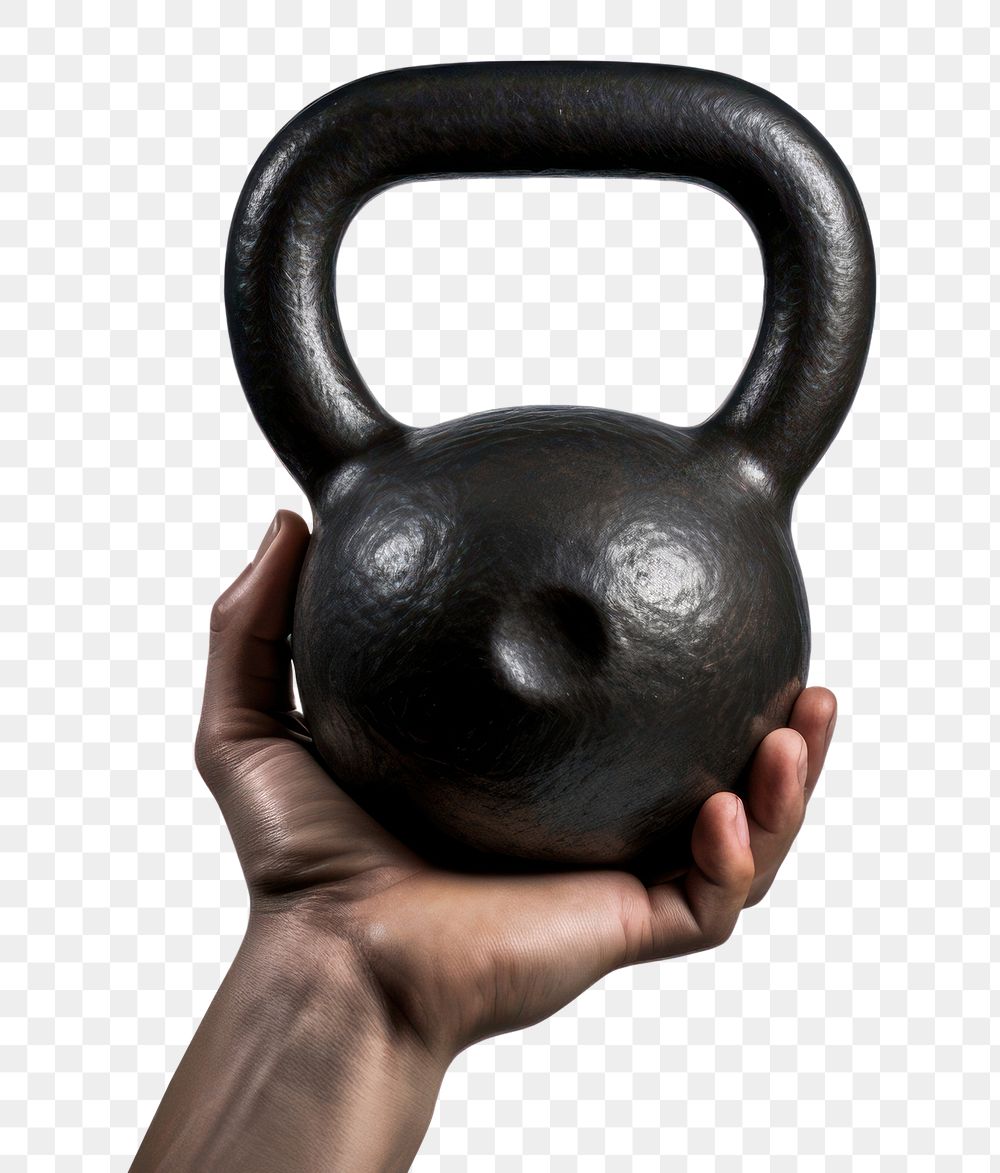 PNG Lifting kettlebell sports gym white background. AI generated Image by rawpixel.