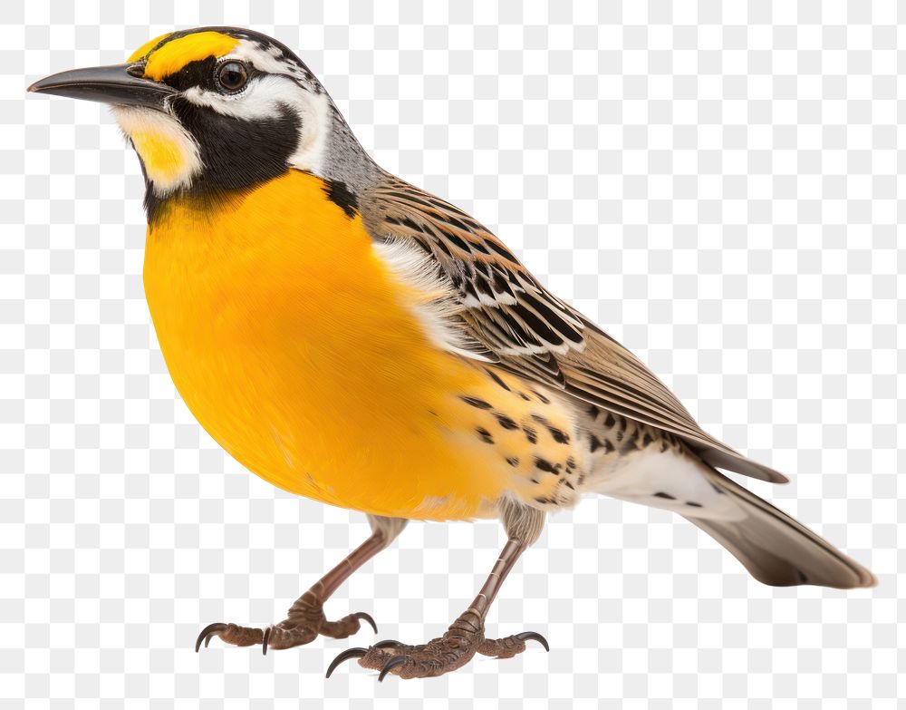 PNG Meadowlark animal canary bird. AI generated Image by rawpixel.