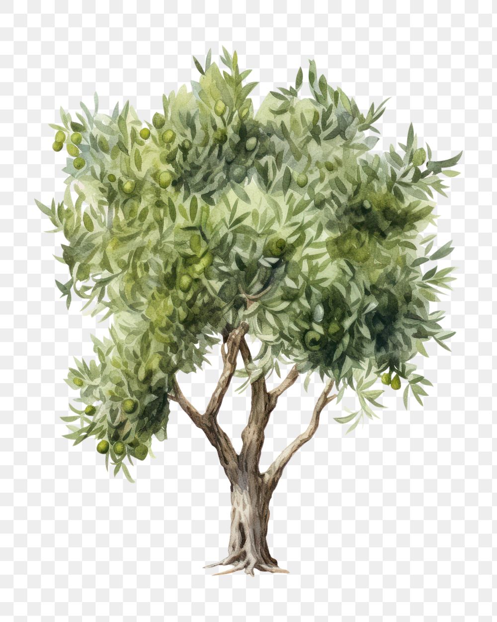 PNG Olive tree drawing sketch plant