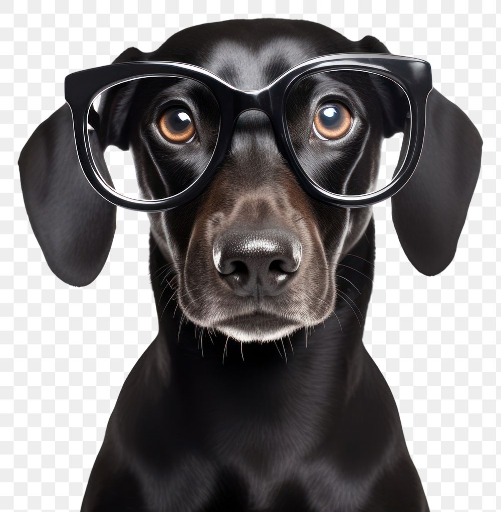 PNG Dog wearing glasses animal mammal pet. AI generated Image by rawpixel.