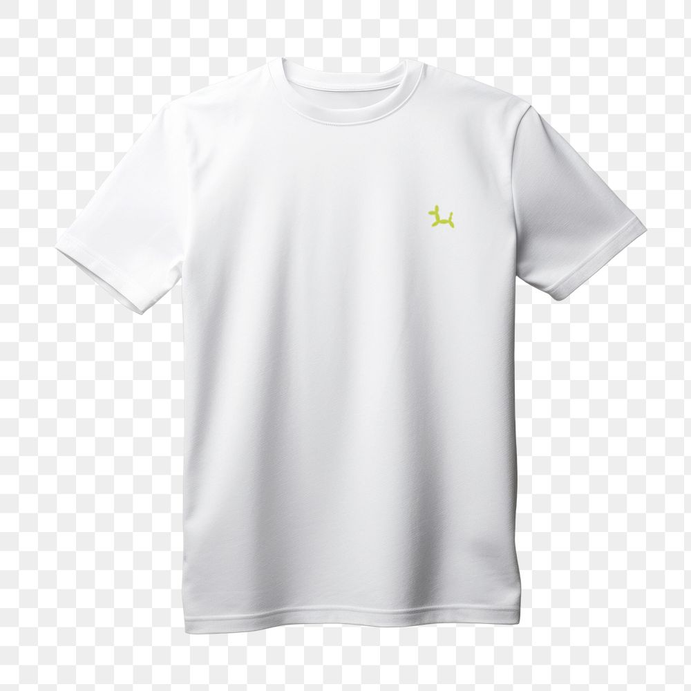 White t-shirt png, transparent background