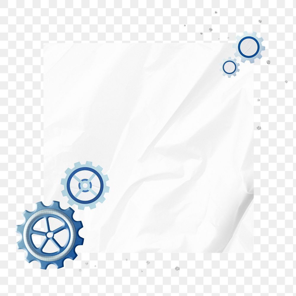 PNG Business cogwheel, note paper remix, transparent background