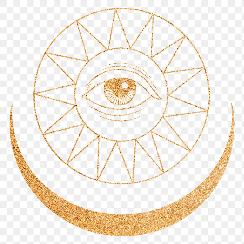 Celestial eyes png, spiritual illustration, transparent background