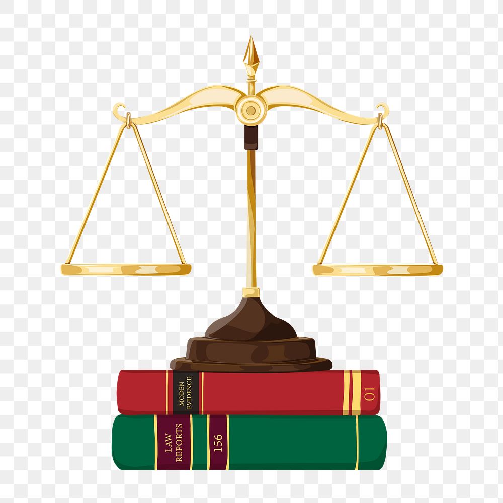 Law justice png, aesthetic illustration, transparent background