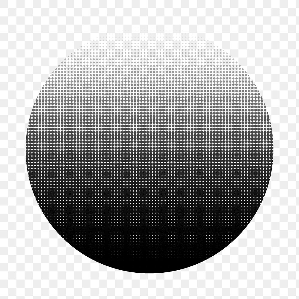 PNG Halftone element effect, transparent background