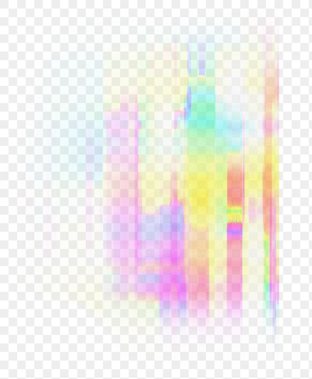 PNG Glitch element effect, transparent background