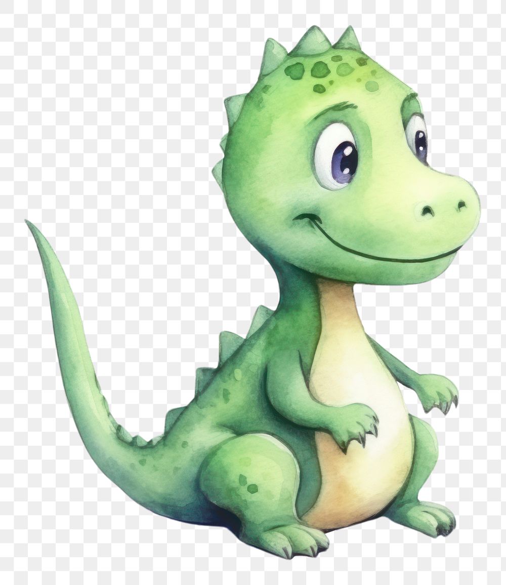 PNG  Cute dinosaur reptile cartoon animal. AI generated Image by rawpixel.