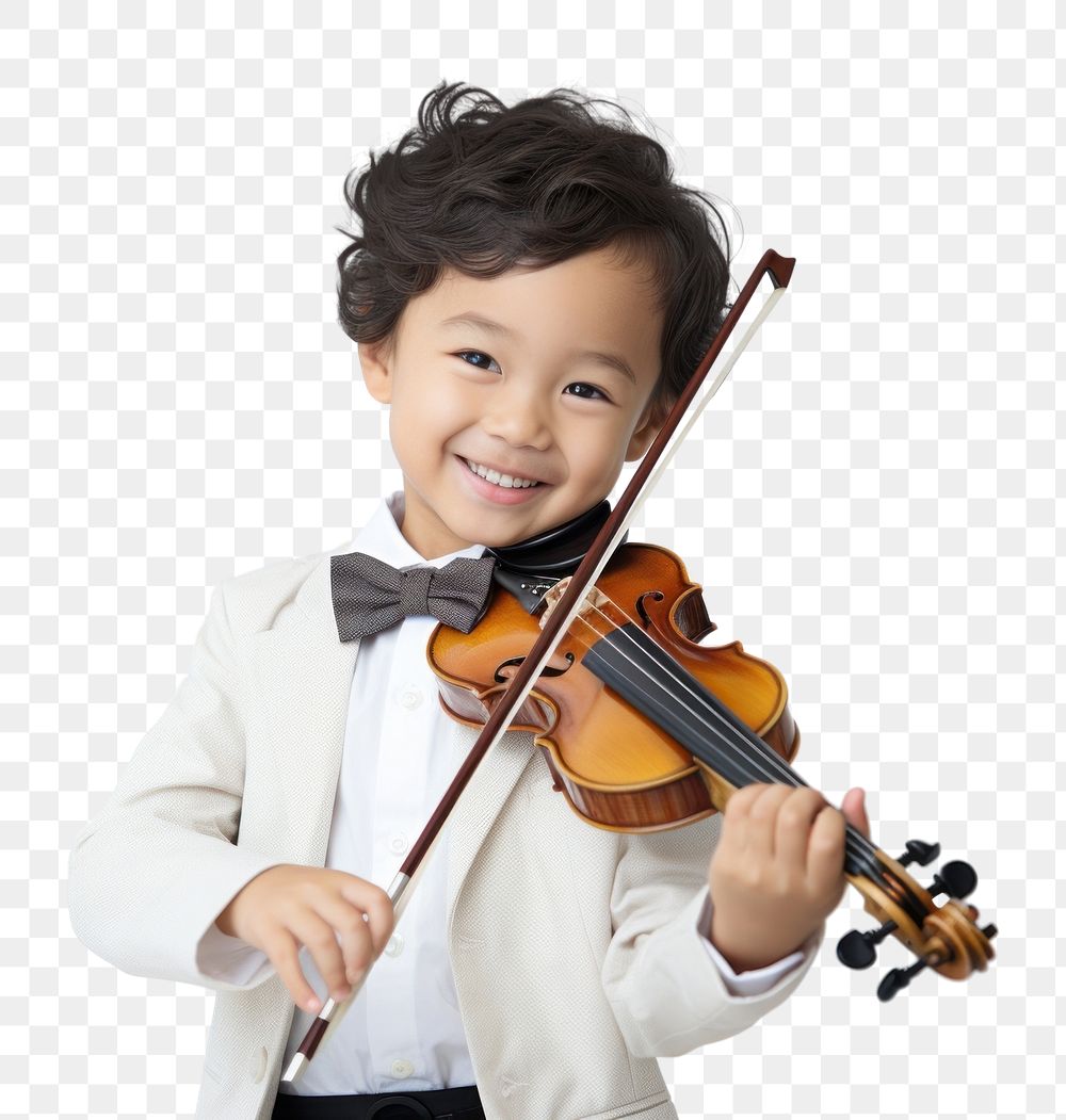 PNG Violin musician cute concentration. AI generated Image by rawpixel.