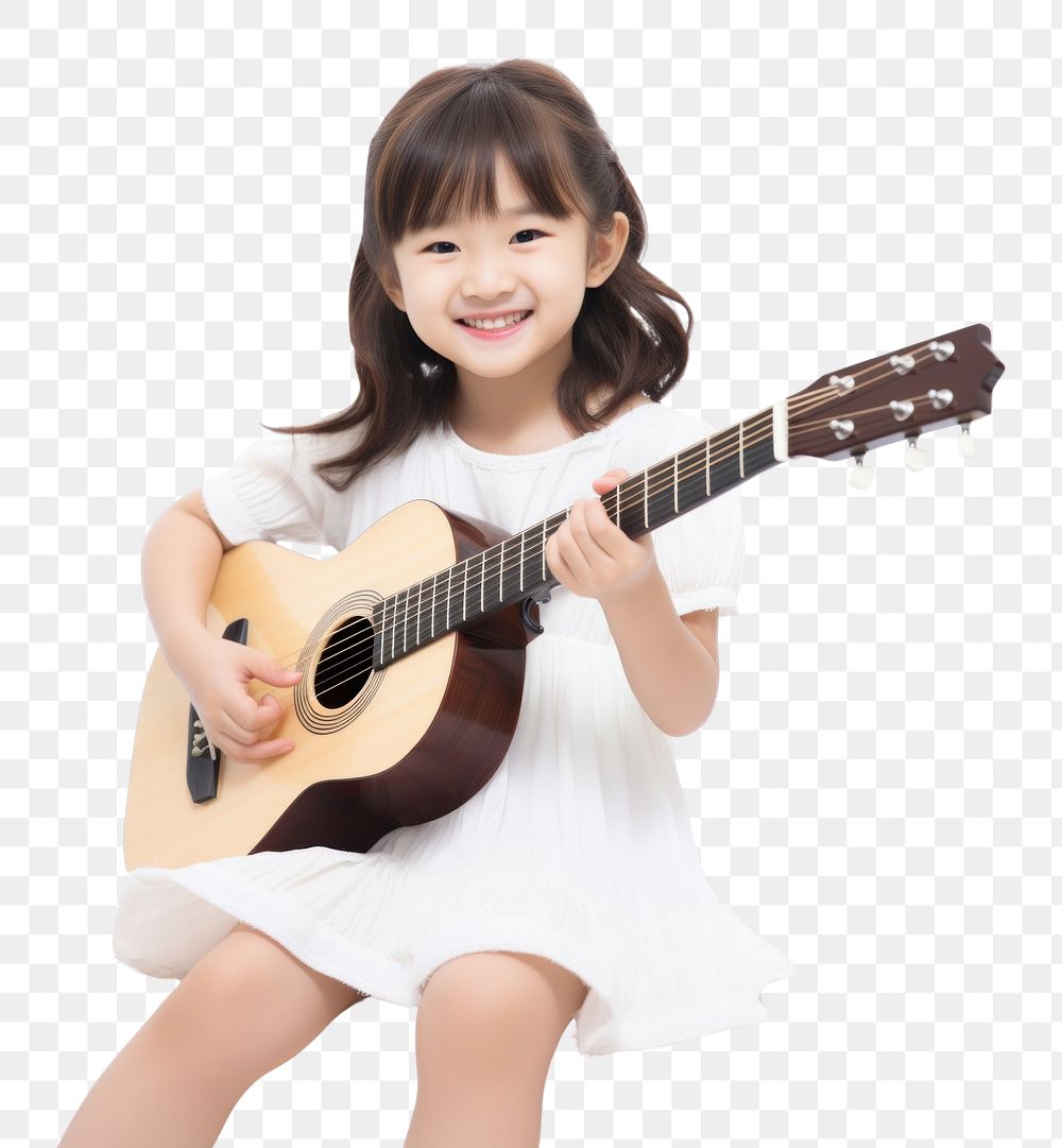 PNG Guitar child musician cute. AI generated Image by rawpixel.
