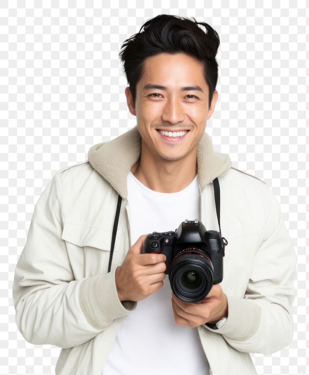 PNG Photographer camera portrait adult. AI generated Image by rawpixel.