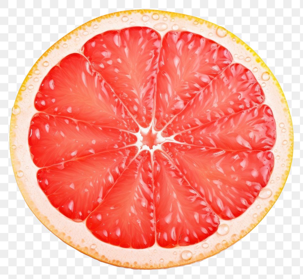 PNG Grapefruit circle slice plant. AI generated Image by rawpixel.