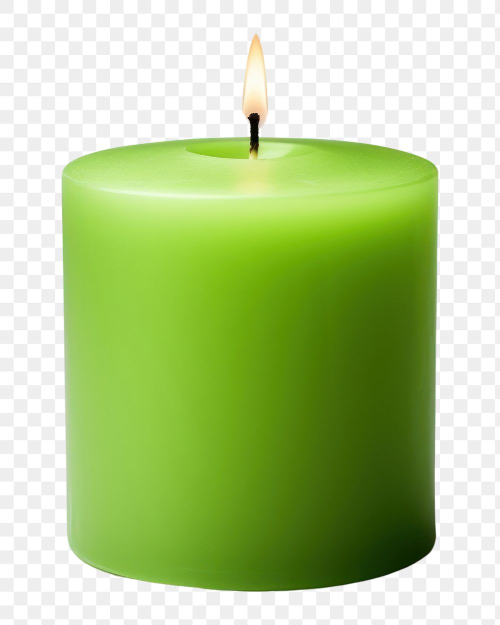 PNG Candle green white background cylinder. AI generated Image by rawpixel.