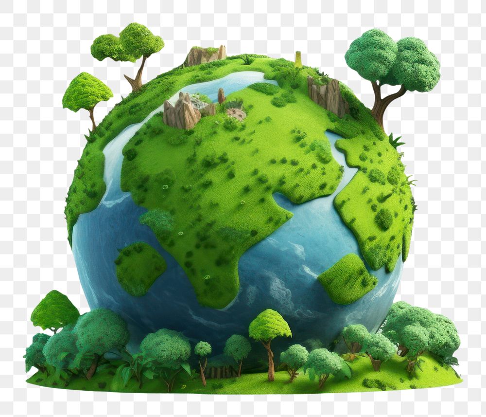 PNG Nature earth 3d illustration planet. 